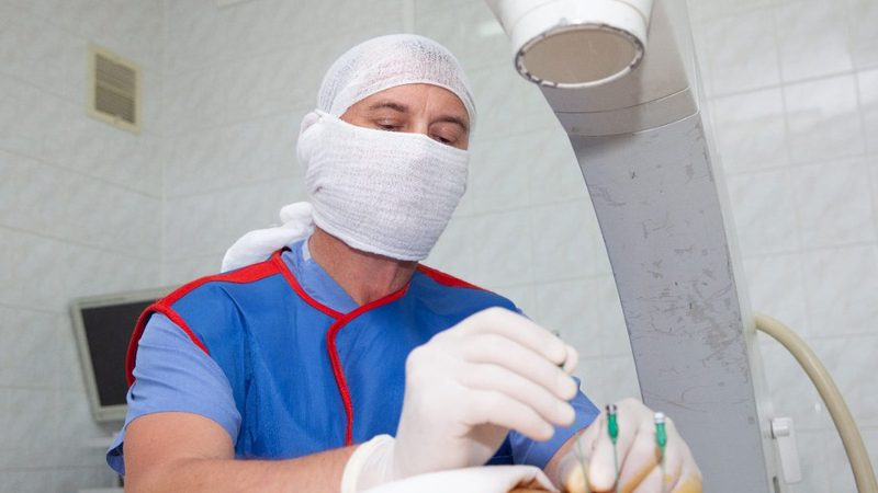 Percutaneous procedure under X-ray guidance